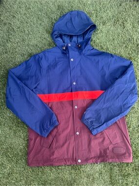 L.L.Bean Mountain Classic Rain Snap-Button with zip-up Jacket Medium